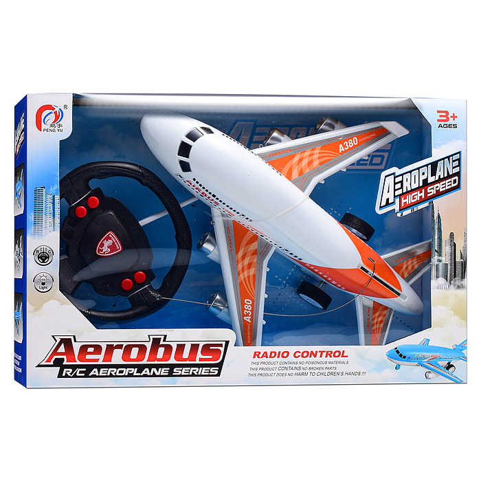 Самолет PY196-25 "Боинг-2" р/у, 27 MHz, свет, аккум, в коробке