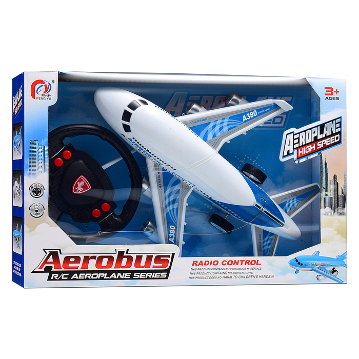 Самолет PY196-25 "Боинг-2" р/у, 27 MHz, свет, аккум, в коробке