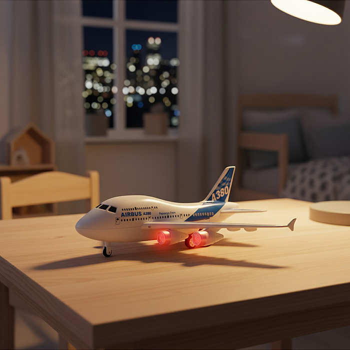 Самолет PY196-25 "Боинг-2" р/у, 27 MHz, свет, аккум, в коробке