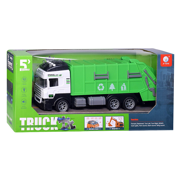 Машина JT658 "Уборочный автомобиль" р/у, 27 MHz, в коробке