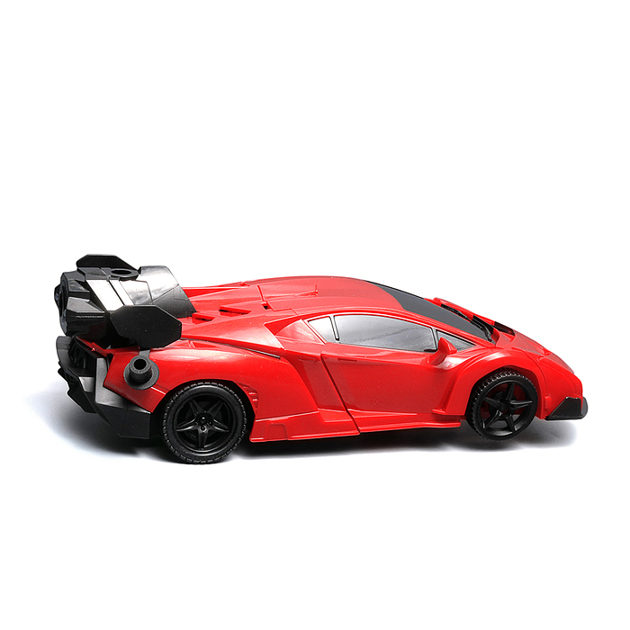 Машина 986-4A "Машина-робот" р/у, 27 MHz, со спреем, с аккум., в коробке 