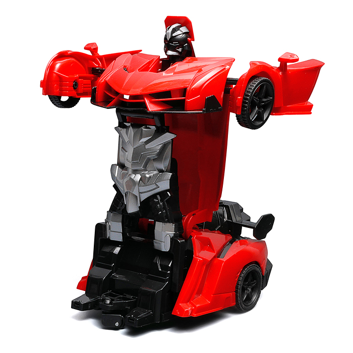 Машина 986-4A "Машина-робот" р/у, 27 MHz, со спреем, с аккум., в коробке 