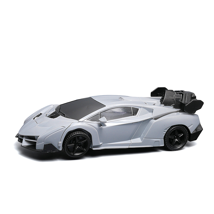 Машина 986-4A "Машина-робот" р/у, 27 MHz, со спреем, с аккум., в коробке 