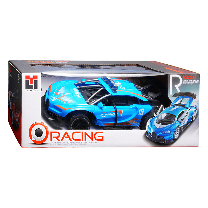 Машина 986-17 "Турбо мощь" р/у, 27 MHz, со спреем, с аккум., в коробке 