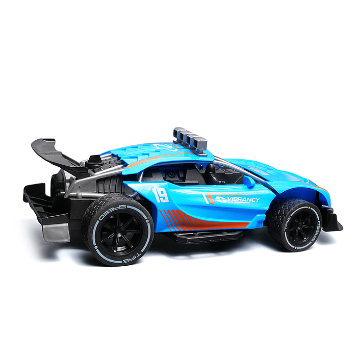 Машина 986-17 "Турбо мощь" р/у, 27 MHz, со спреем, с аккум., в коробке 