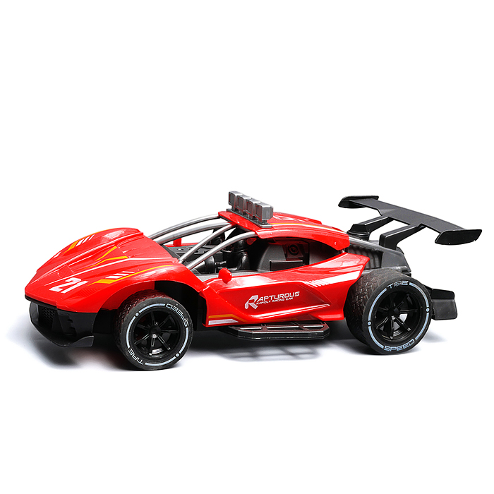 Машина 986-17 "Турбо мощь" р/у, 27 MHz, со спреем, с аккум., в коробке 