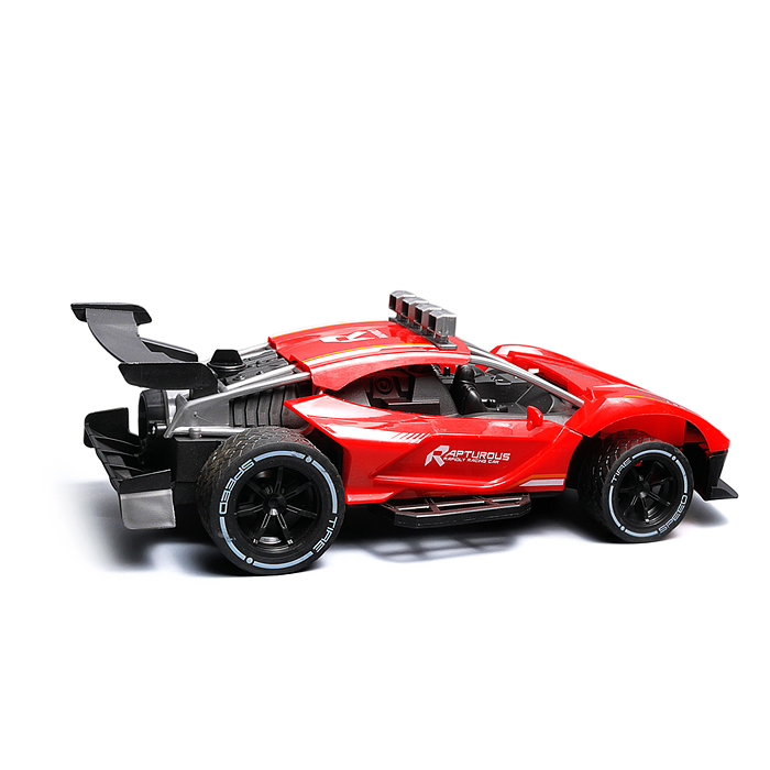 Машина 986-17 "Турбо мощь" р/у, 27 MHz, со спреем, с аккум., в коробке 