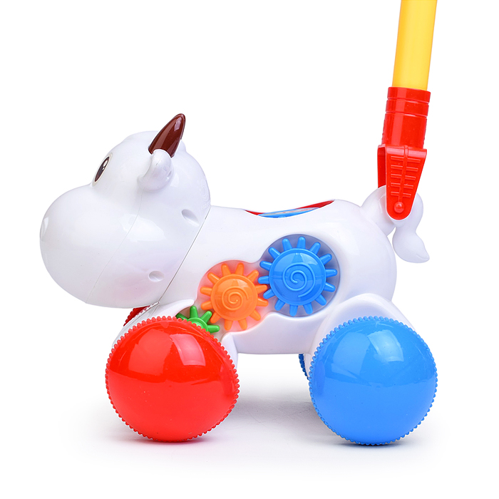 Каталка 0516 "Звонкая корова" в пакете