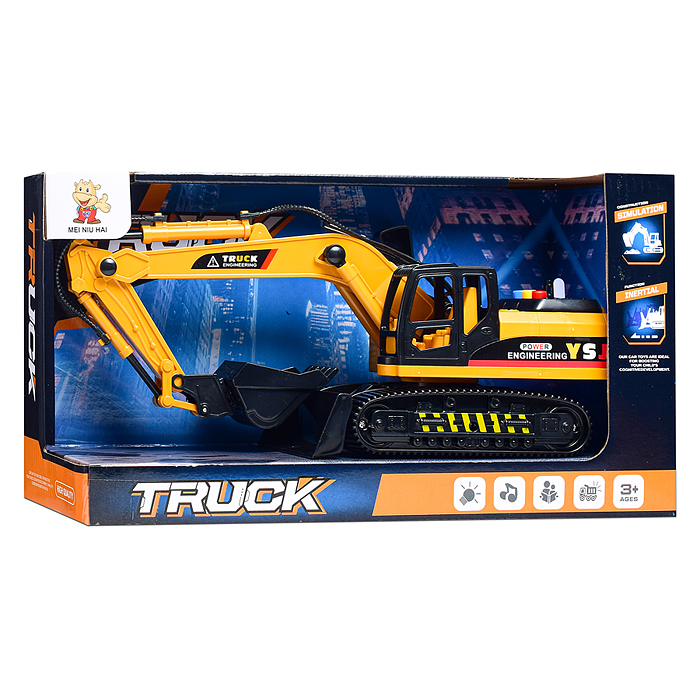 Экскаватор 8830-1 "Гусеничный" (свет, звук) в коробке 