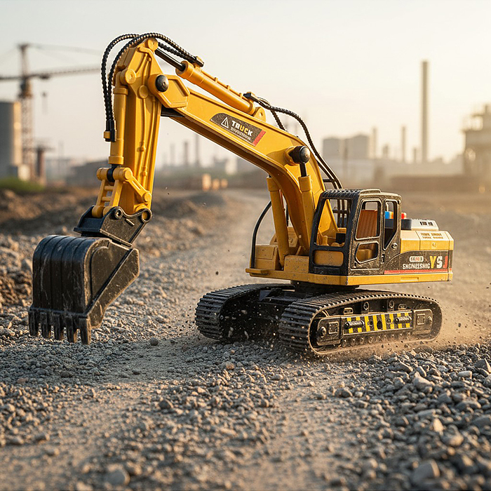 Экскаватор 8830-1 "Гусеничный" (свет, звук) в коробке 