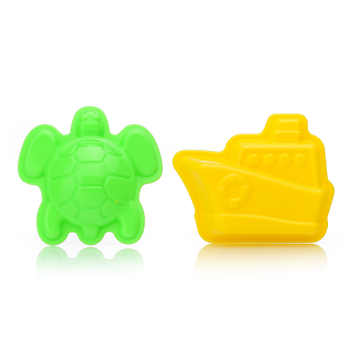 Песочный набор "Морские приключения" ( уточка, 3 формочки, совок, ведро )