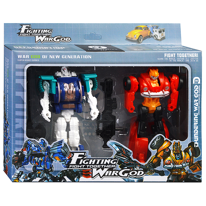 Набор роботов HF111-6 "Война героев" трансформирущихся, в коробке