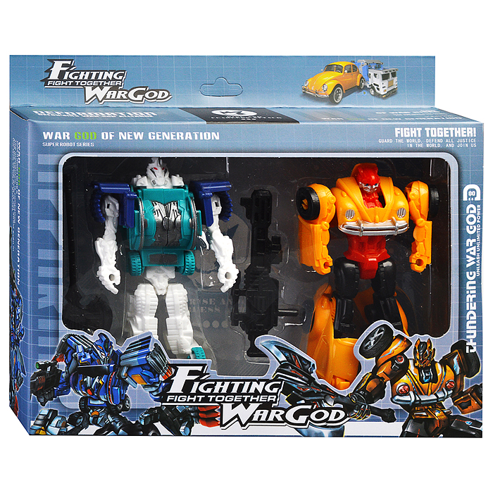 Набор роботов HF111-6 "Война героев" трансформирущихся, в коробке