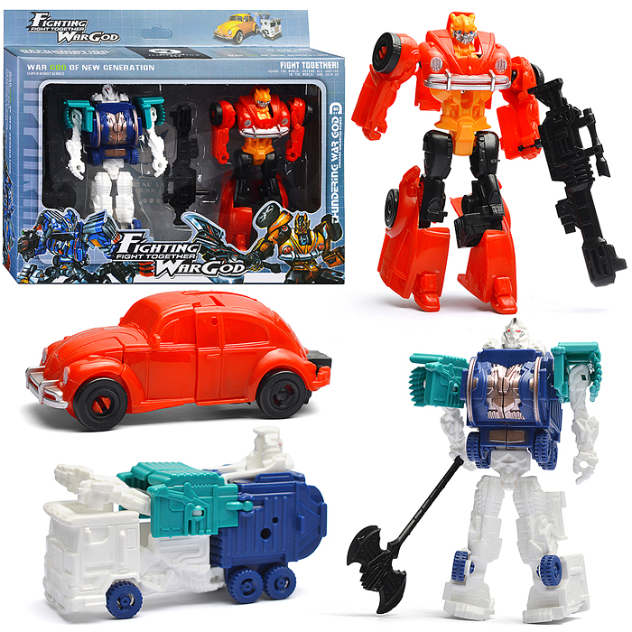Набор роботов HF111-6 "Война героев" трансформирущихся, в коробке
