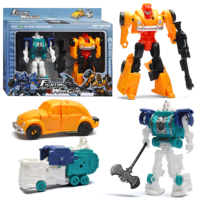 Набор роботов HF111-6 "Война героев" трансформирущихся, в коробке