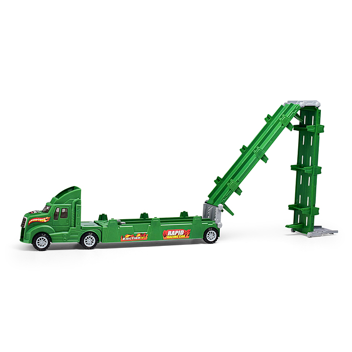 Машина F3555-83 "Автовоз" (цвет зеленый) 4 машины в комплекте, в коробке