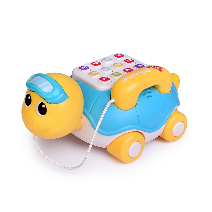 Каталка 368-89B "Черепашка" с телефоном, в коробке