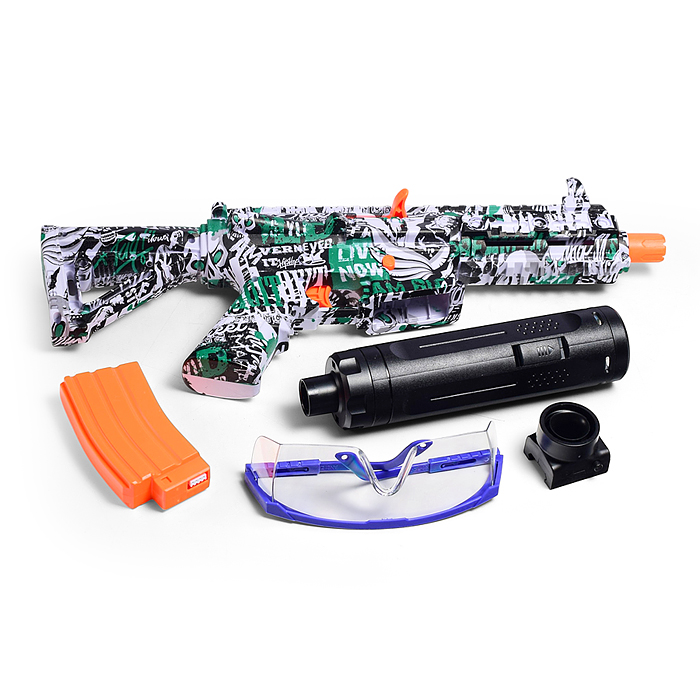 Автомат T16A "Десант" стреляет гелевыми пулями, в коробке