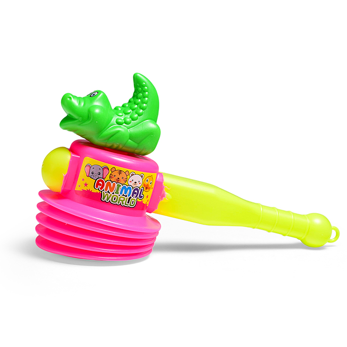 Молоток - стучалка 31067A "Крокодильчик" 25 см., в сетке