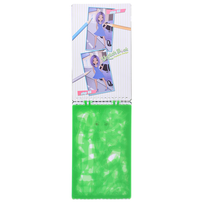 Блокнот с трафаретами и наклейками "Superstyle" 140*240мм. 