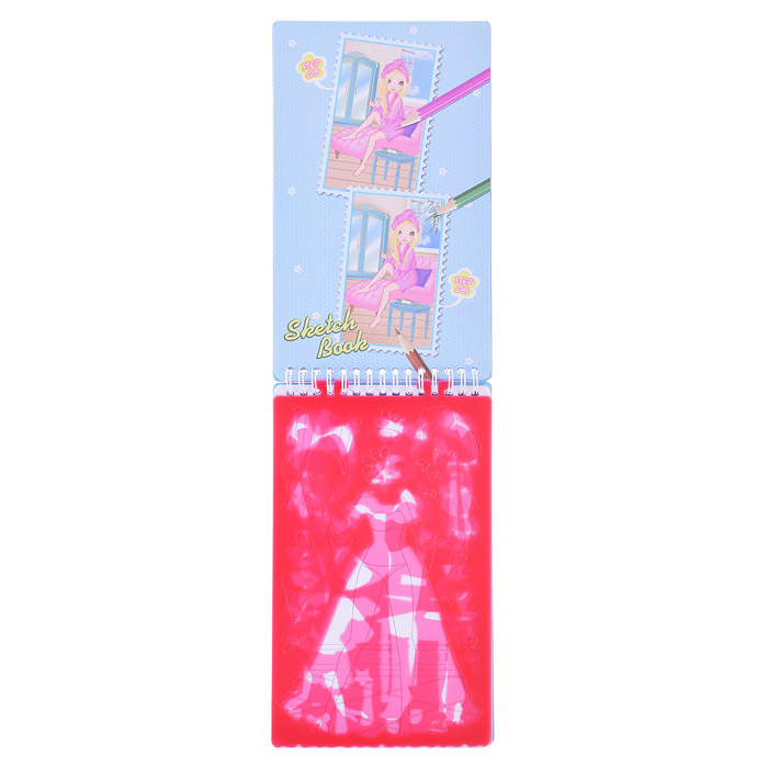 Блокнот с трафаретами и наклейками "Superstyle" 140*240мм. 