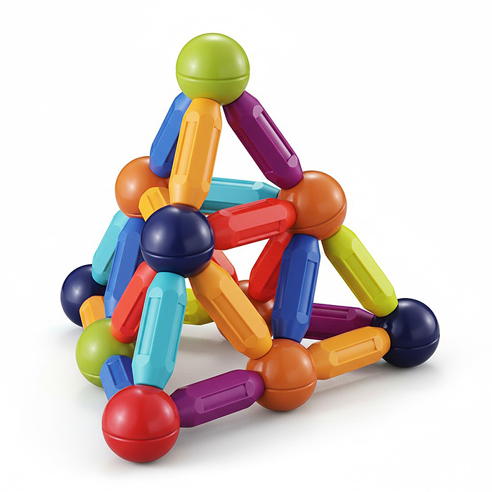 Конструктор 7489 "Хитрые сцепки" (магнитный, 168 дет.) в коробке