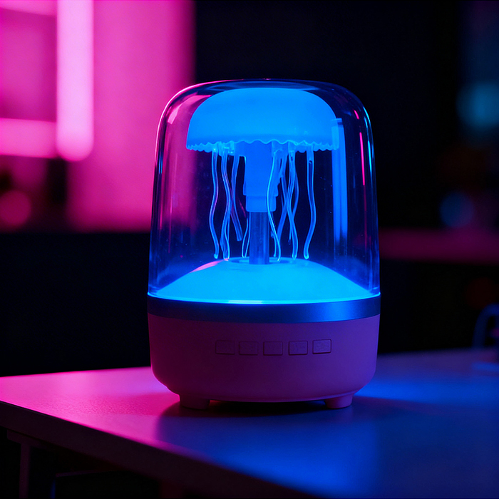 Светильник-колонка GLASS-6 "Танцующая медуза" в коробке