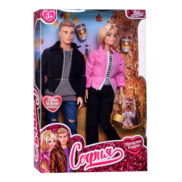 Кукла 29 см, руки и ноги сгибаются, в коробке