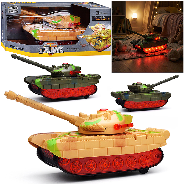 Танк 62911 "Шторм" на батарейках, в коробке