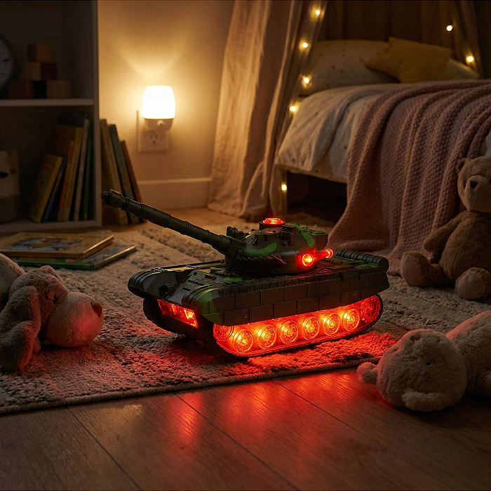 Танк 62911 "Шторм" на батарейках, в коробке