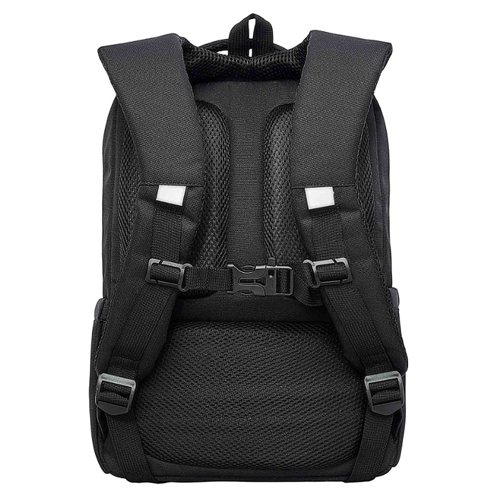 Рюкзак школьный с картхолдером на держателе (/1 черный - белый)