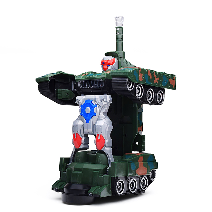 Танк HJ03052 "Робот-танк" на батарейках, в коробке