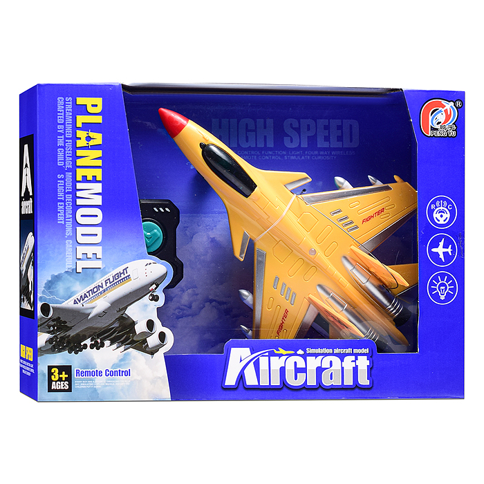 Самолет PY198-19C "Небесный защитник" р/у, 27 MHz, (свет) в коробке 