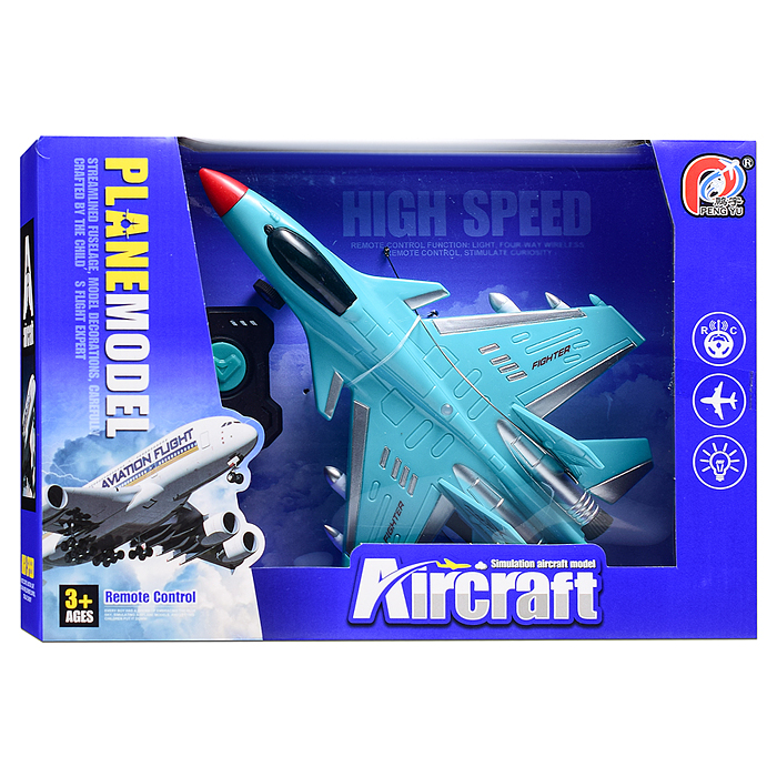 Самолет PY198-19C "Небесный защитник" р/у, 27 MHz, (свет) в коробке 