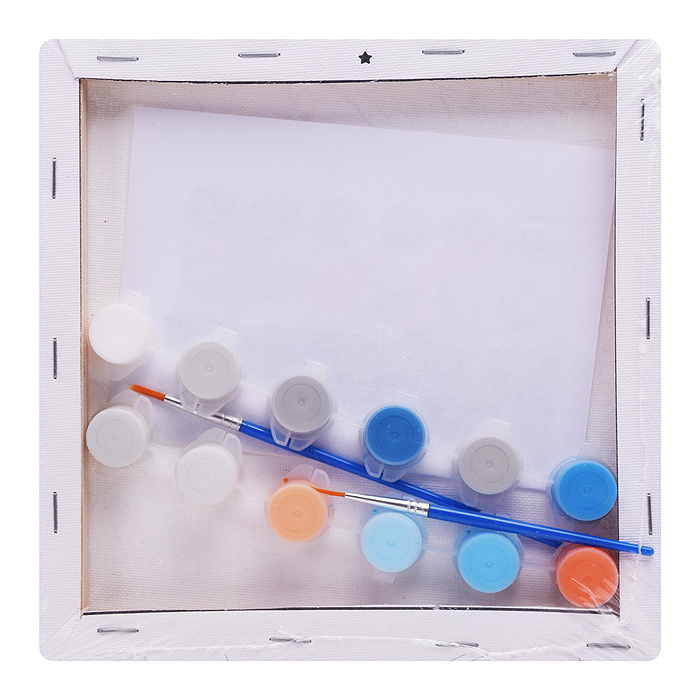 Картина по номерам "Кролик в незабудках" 20х20см