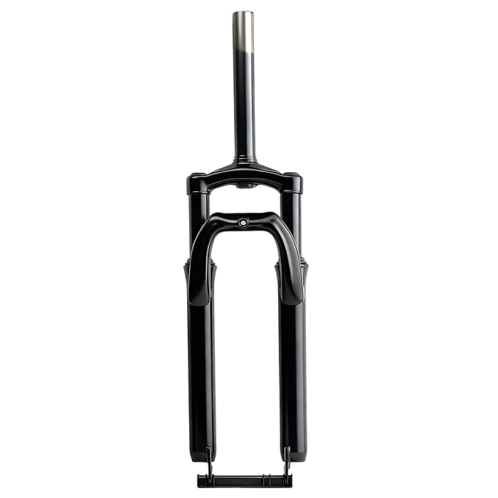 Вилка амортизационная 26" стальная, ход 60мм, под диск. торм. шток 1-1/8 210мм, прямой шток, черная