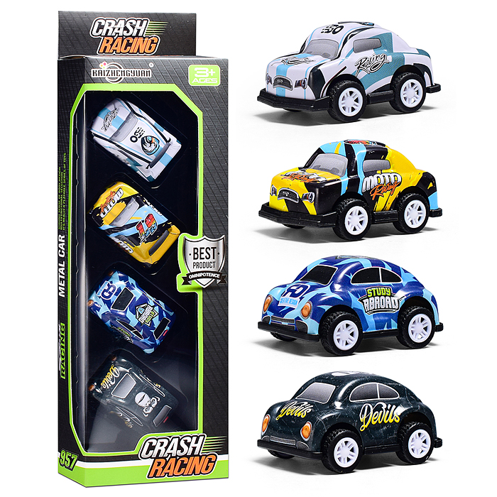 Набор машин KZ957-035 "Скорость" металл, в коробке