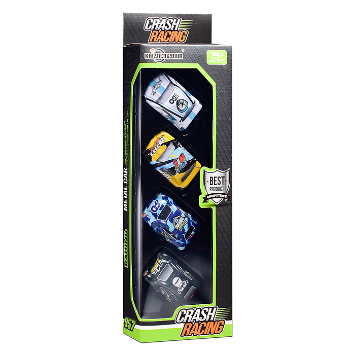 Набор машин KZ957-035 "Скорость" металл, в коробке