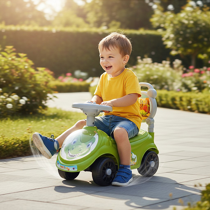 Каталка для детей Rocket R0276 "Динозавр" (цвет зеленый)