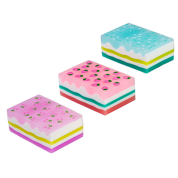 Ластик из синтетического каучука "Sandwich" 40х24х15мм в дисплее