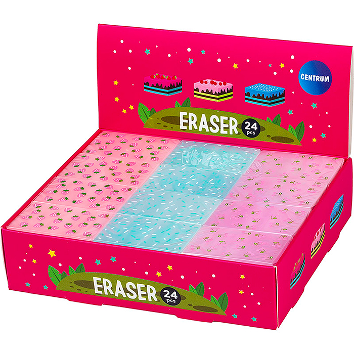 Ластик из синтетического каучука "Sandwich" 40х24х15мм в дисплее