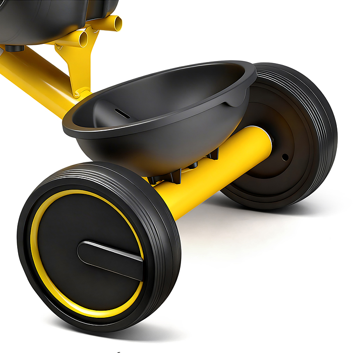 Велосипед трехколесный Rocket 2026, колеса EVA 10"/8", цвет желтый