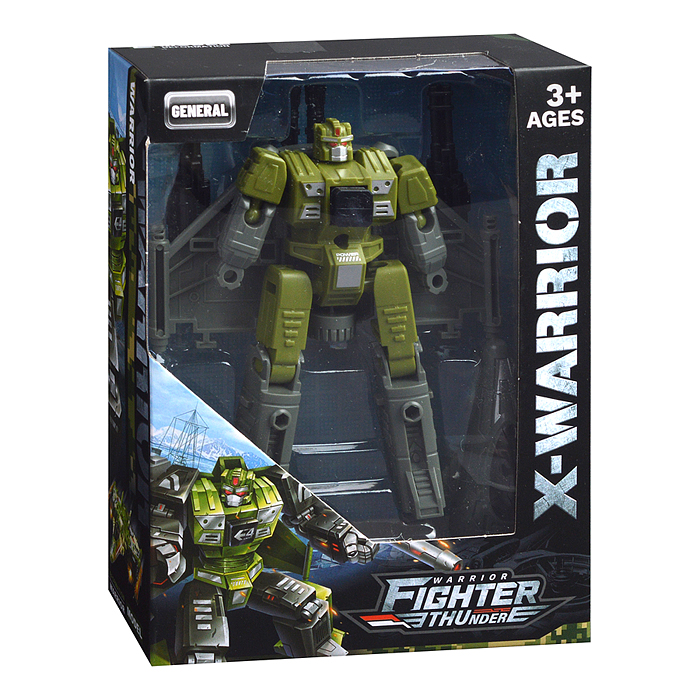Робот HF9688AB "Истребитель" с пушкой, трансформирующийся, в коробке