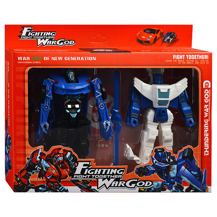 Набор роботов HF111-7 "Бои титанов" трансформирующихся, в коробке