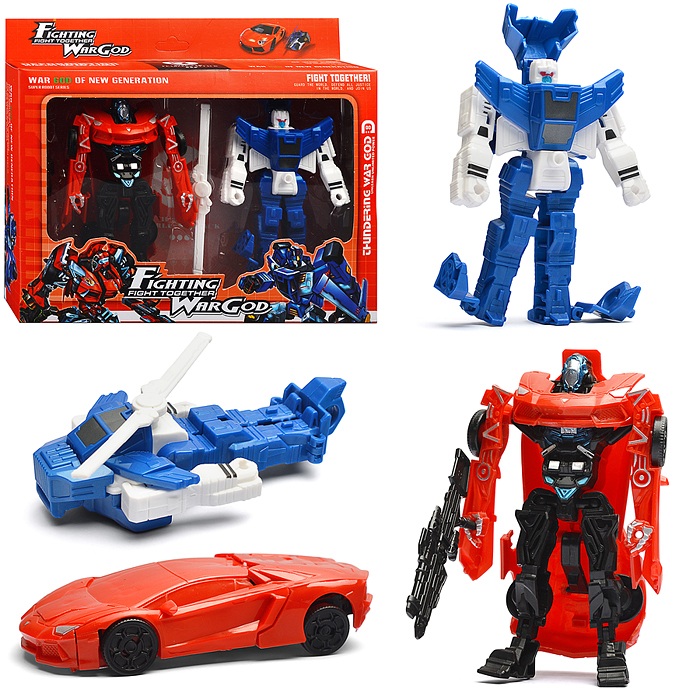 Набор роботов HF111-7 "Бои титанов" трансформирующихся, в коробке