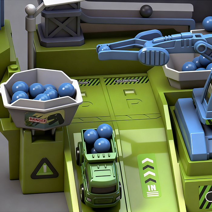 Трек  ZX-011A "Дино парк" (свет, звук, 4 машины металл) в коробке