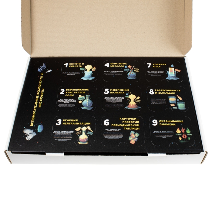 Игрушка для детей старше 8 лет: Научно-познавательный набор "Re-агенты". Лаборатория Менделеева