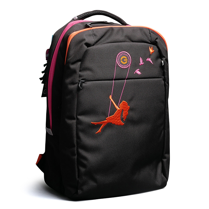 Рюкзак (/1 черный - оранжевый)