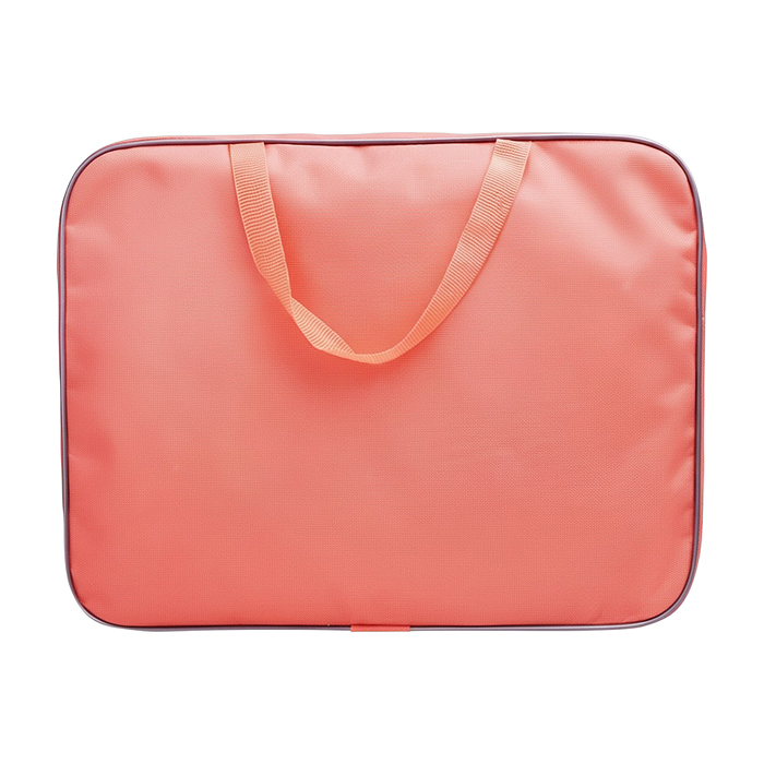 Папка школьника А4 с ручками + твердое дно, широкая, ткань, дизайн 335/260/60 "Красотка"