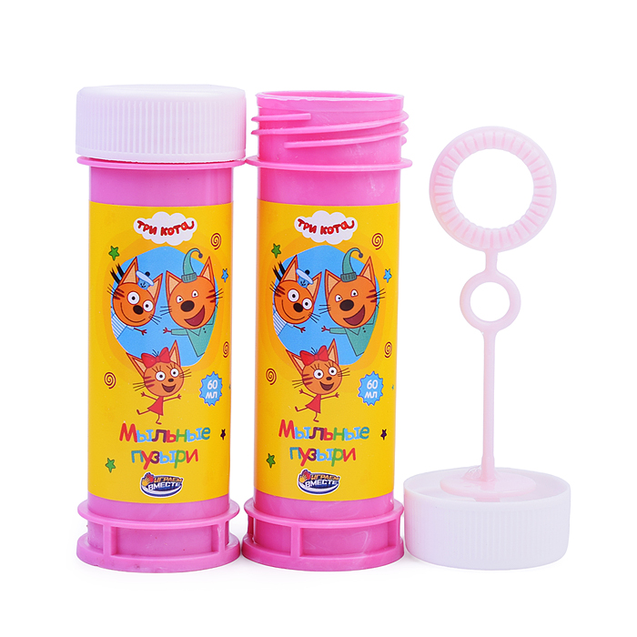 Мыльные пузыри "Три Кота" 60мл, 23*23*11см., дисп.